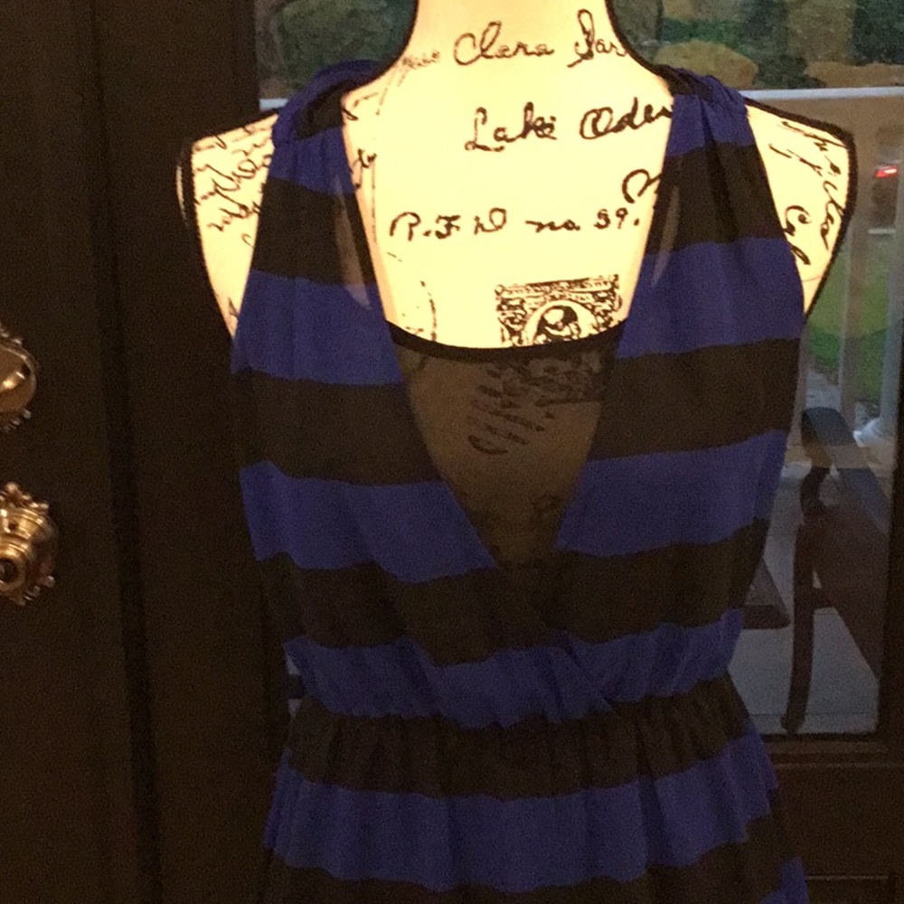 H & M EUC Striped Dress 6